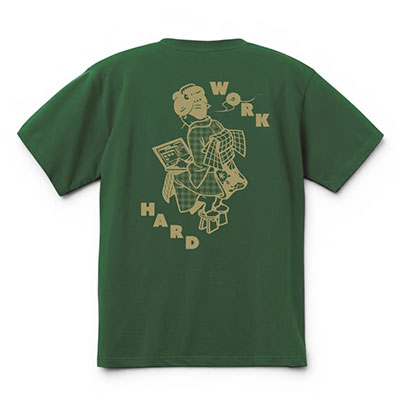 坩堝-RUTSUBO-(ルツボ)/ WORKHARD/必殺仕事人　S/S T-SHIRTS (YU SUDA）-3.COLOR-