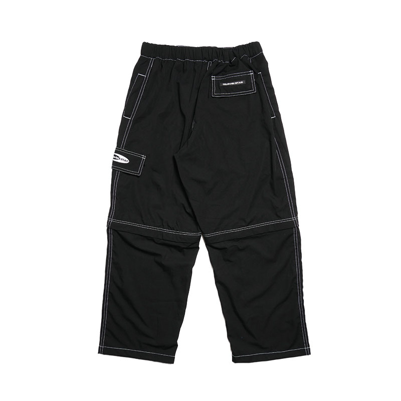 TELEVISI STAR(テレビジスター)/ BLACK RIPSTOP DETACHABLE PANTS -BLACK-