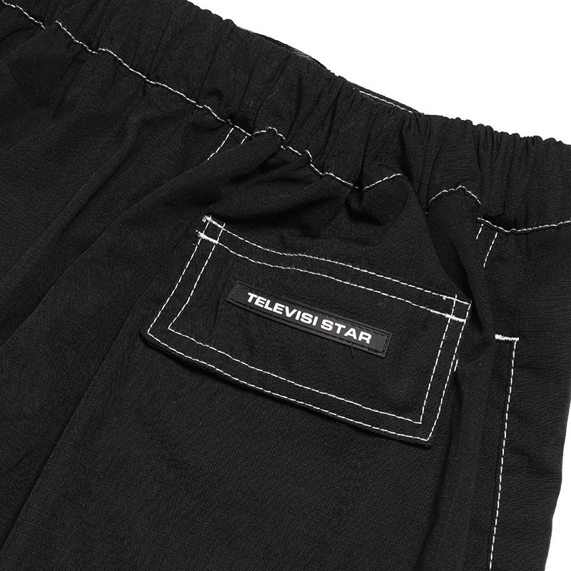 TELEVISI STAR(テレビジスター)/ BLACK RIPSTOP DETACHABLE PANTS -BLACK-