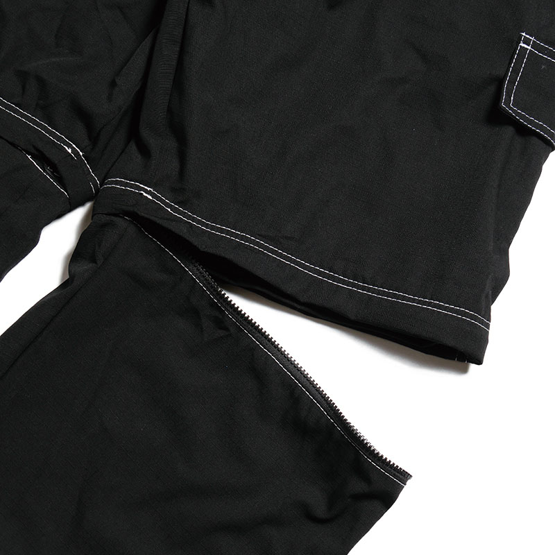 TELEVISI STAR(テレビジスター)/ BLACK RIPSTOP DETACHABLE PANTS -BLACK-