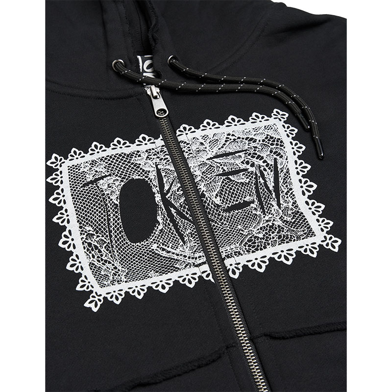 TOKEN(トークン)/ SLICED ZIP HOODIE -BLACK-