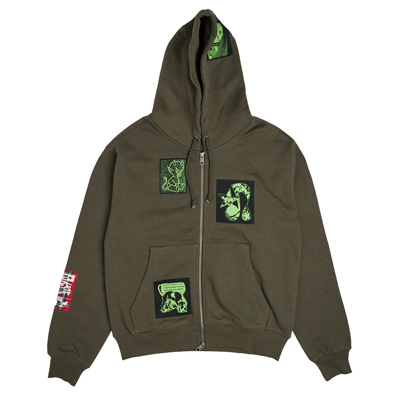 TOKEN(トークン)/ CARLY ZIP HOODIE -OLIVE-