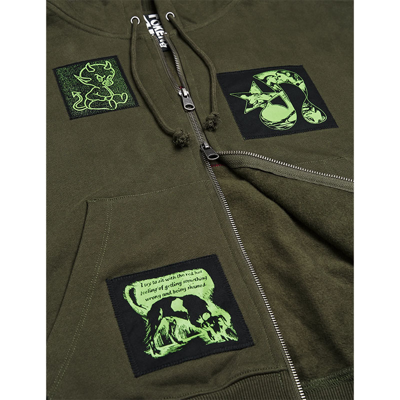 TOKEN(トークン)/ CARLY ZIP HOODIE -OLIVE-