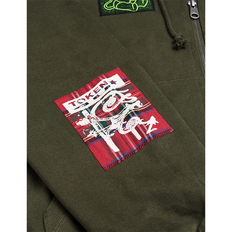 TOKEN(トークン)/ CARLY ZIP HOODIE -OLIVE-