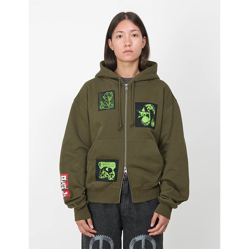 TOKEN(トークン)/ CARLY ZIP HOODIE -OLIVE-