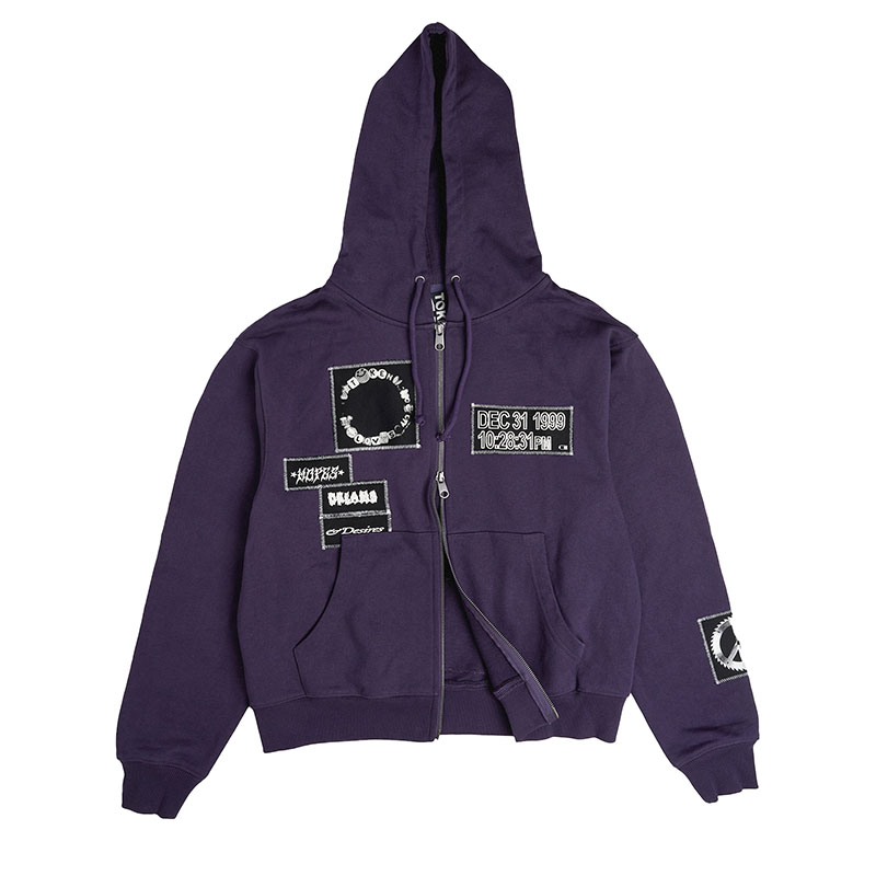 TOKEN(トークン)/ UNITY ZIP UP HOODIE -PURPLE-