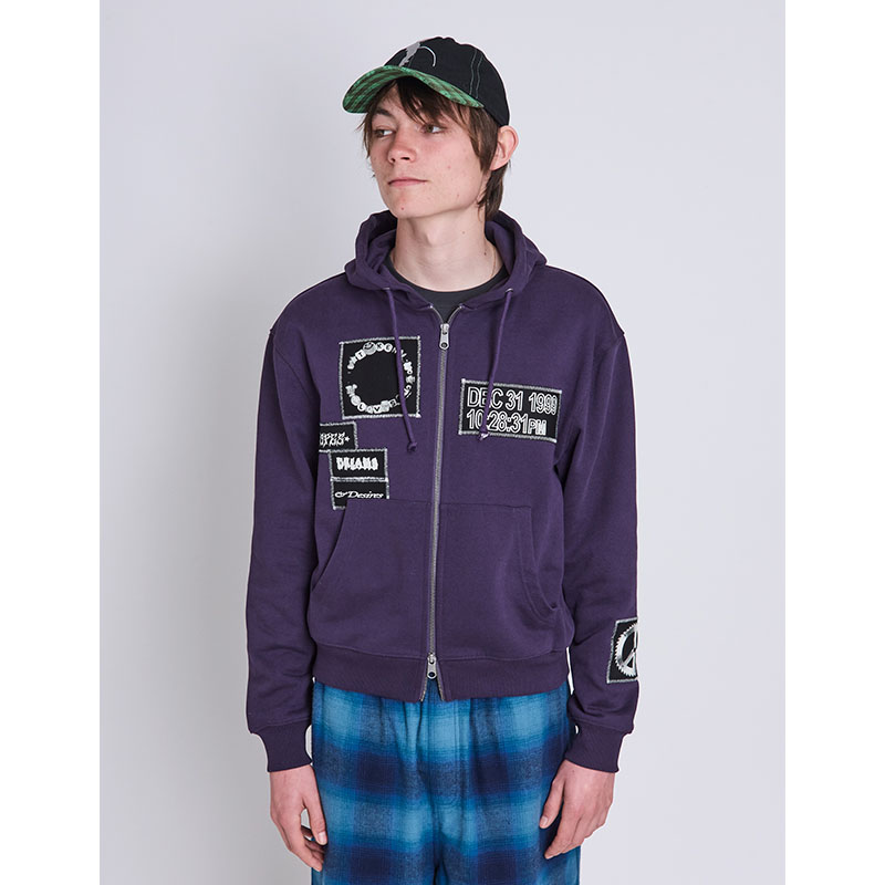 TOKEN(トークン)/ UNITY ZIP UP HOODIE -PURPLE-