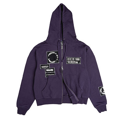 TOKEN(トークン)/ UNITY ZIP UP HOODIE -PURPLE-