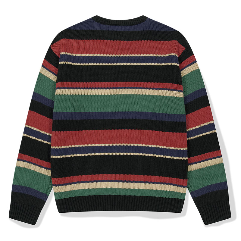 WKNDRS(ウィーケンダーズ)/ MULTI STRIPE KNIT -BLACK-