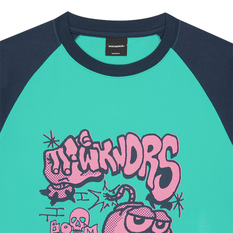 WKNDRS(ウィーケンダーズ)/ BOMB RAGLAN LS T-SHIRT -2.COLOR-