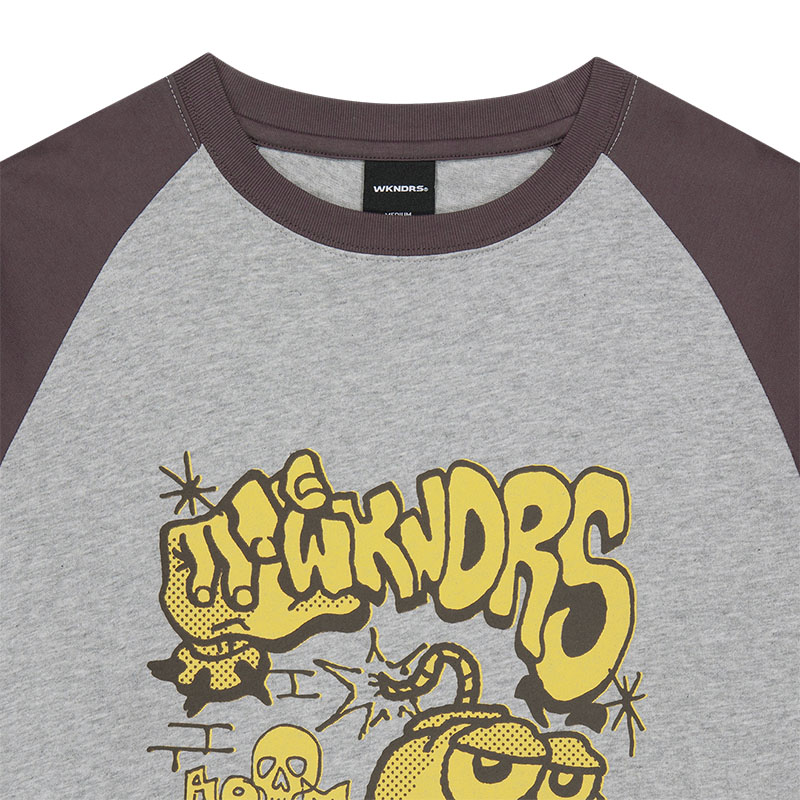 WKNDRS(ウィーケンダーズ)/ BOMB RAGLAN LS T-SHIRT -2.COLOR-