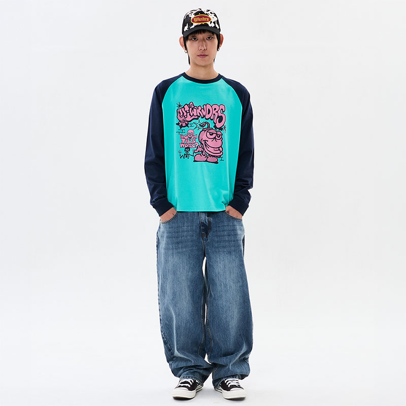WKNDRS(ウィーケンダーズ)/ BOMB RAGLAN LS T-SHIRT -2.COLOR-