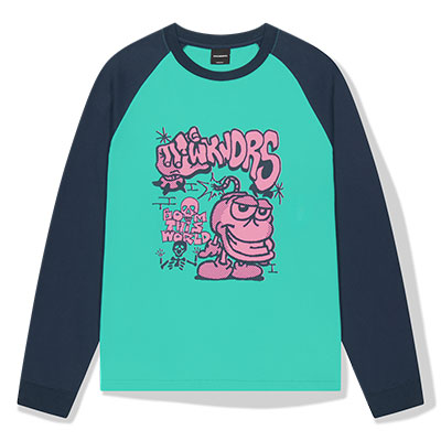 WKNDRS(ウィーケンダーズ)/ BOMB RAGLAN LS T-SHIRT -2.COLOR-