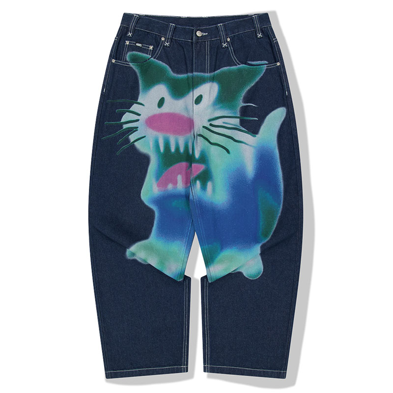 WKNDRS(ウィーケンダーズ)/ CAT DENIM PANTS -INDIGO-