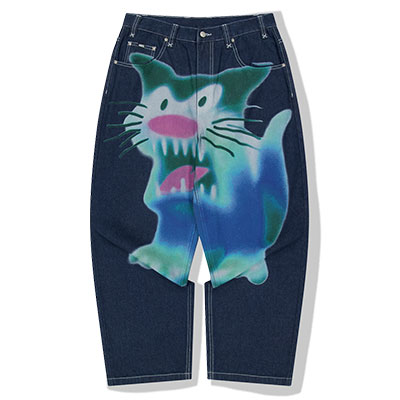 WKNDRS(ウィーケンダーズ)/ CAT DENIM PANTS -INDIGO-