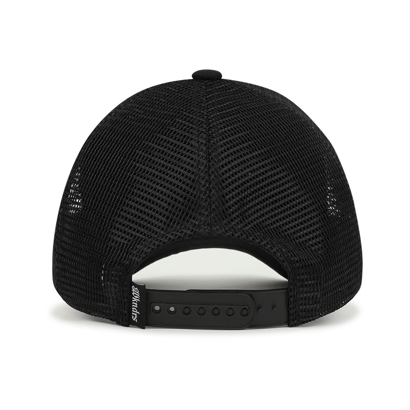 WKNDRS(ウィーケンダーズ)/ COWHIDE TRUCKER HAT -BLACK-