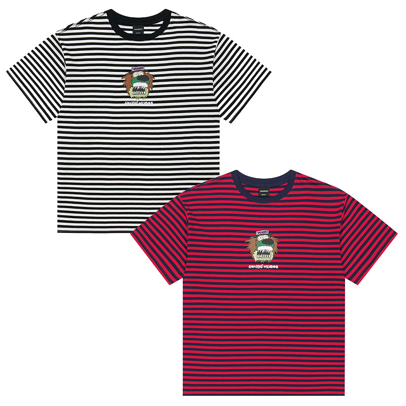 WKNDRS(ウィーケンダーズ)/ DULLY STRIPED T-SHIRT -2.COLOR-