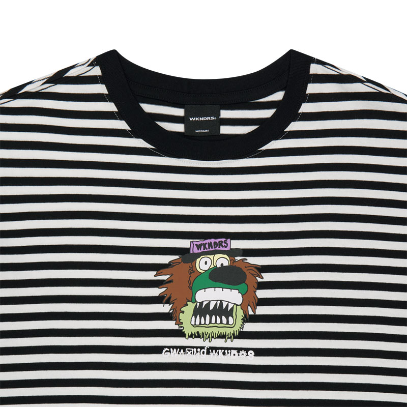 WKNDRS(ウィーケンダーズ)/ DULLY STRIPED T-SHIRT -2.COLOR-