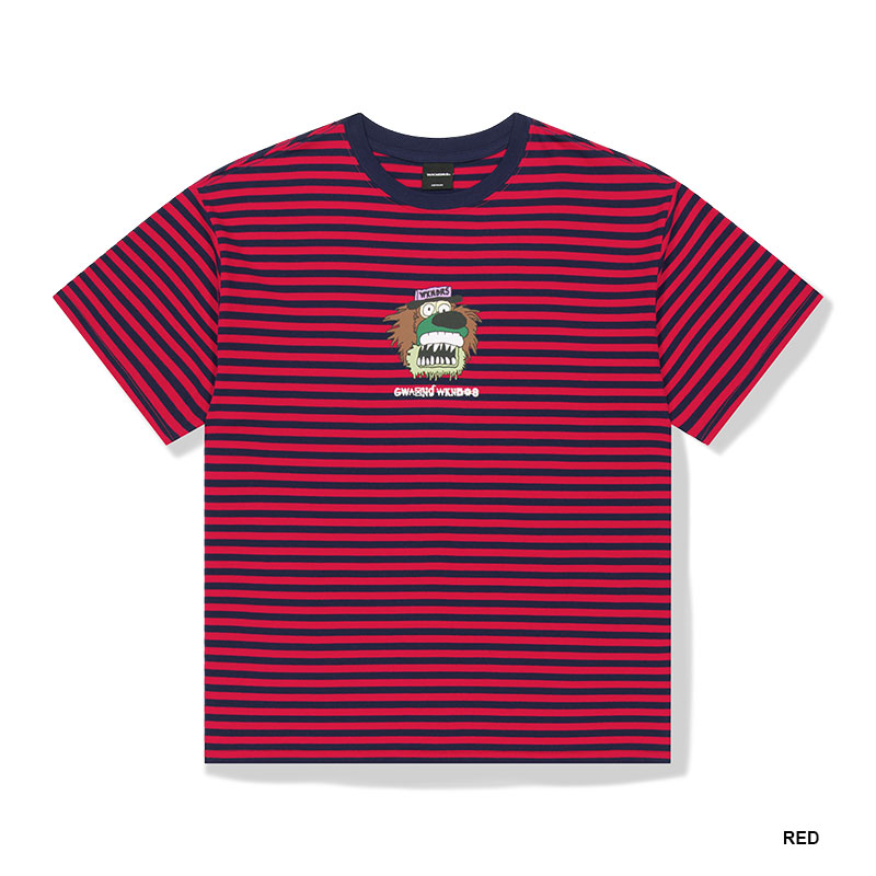 WKNDRS(ウィーケンダーズ)/ DULLY STRIPED T-SHIRT -2.COLOR-