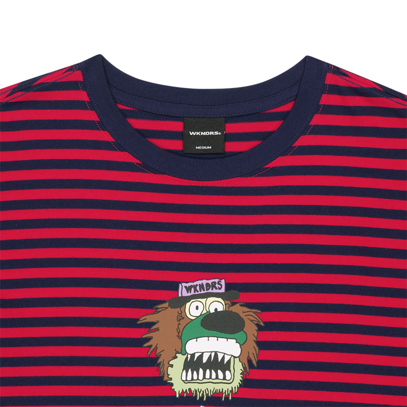 WKNDRS(ウィーケンダーズ)/ DULLY STRIPED T-SHIRT -2.COLOR-