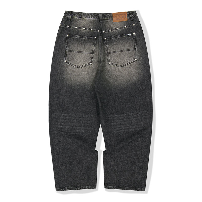 WKNDRS(ウィーケンダーズ)/ DULLY STUDDED DENIM PANTS -2.COLOR-