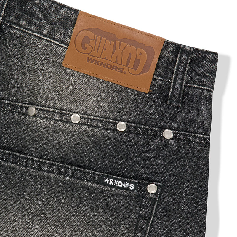 WKNDRS(ウィーケンダーズ)/ DULLY STUDDED DENIM PANTS -2.COLOR-