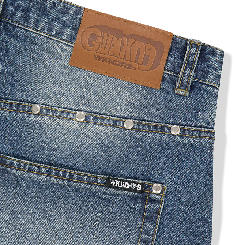 WKNDRS(ウィーケンダーズ)/ DULLY STUDDED DENIM PANTS -2.COLOR-