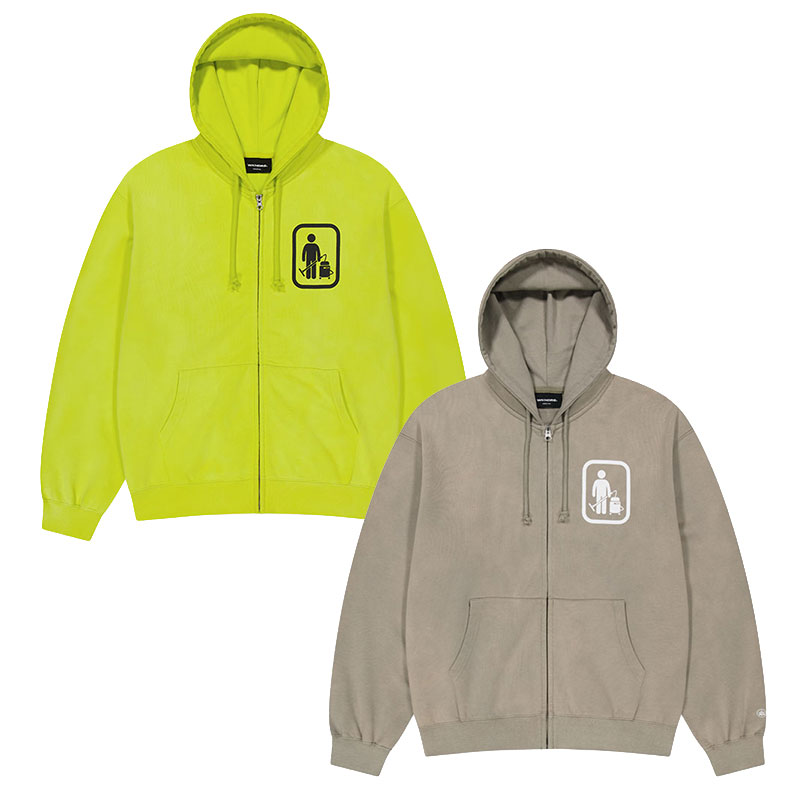 WKNDRS(ウィーケンダーズ)/ CLEAN SERVICE ZIP-UP HOODIE -2.COLOR-