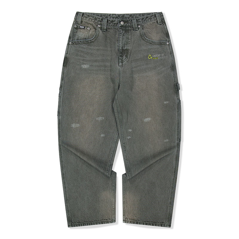 WKNDRS(ウィーケンダーズ)/ CLEAN SERVICE DENIM PANTS -KHAKI-
