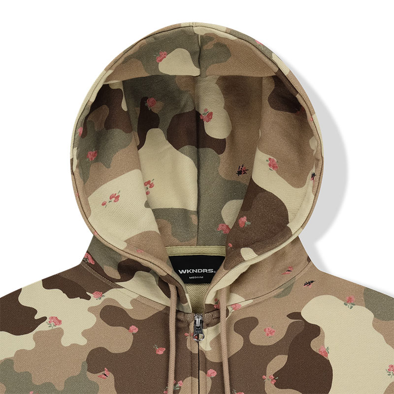 WKNDRS(ウィーケンダーズ)/ FLORAL ZIP-UP HOODIE -2.COLOR-