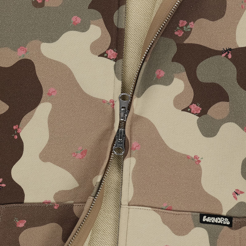 WKNDRS(ウィーケンダーズ)/ FLORAL ZIP-UP HOODIE -2.COLOR-