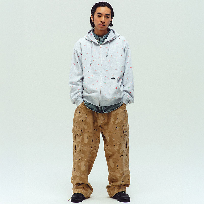 WKNDRS(ウィーケンダーズ)/ FLORAL ZIP-UP HOODIE -2.COLOR-