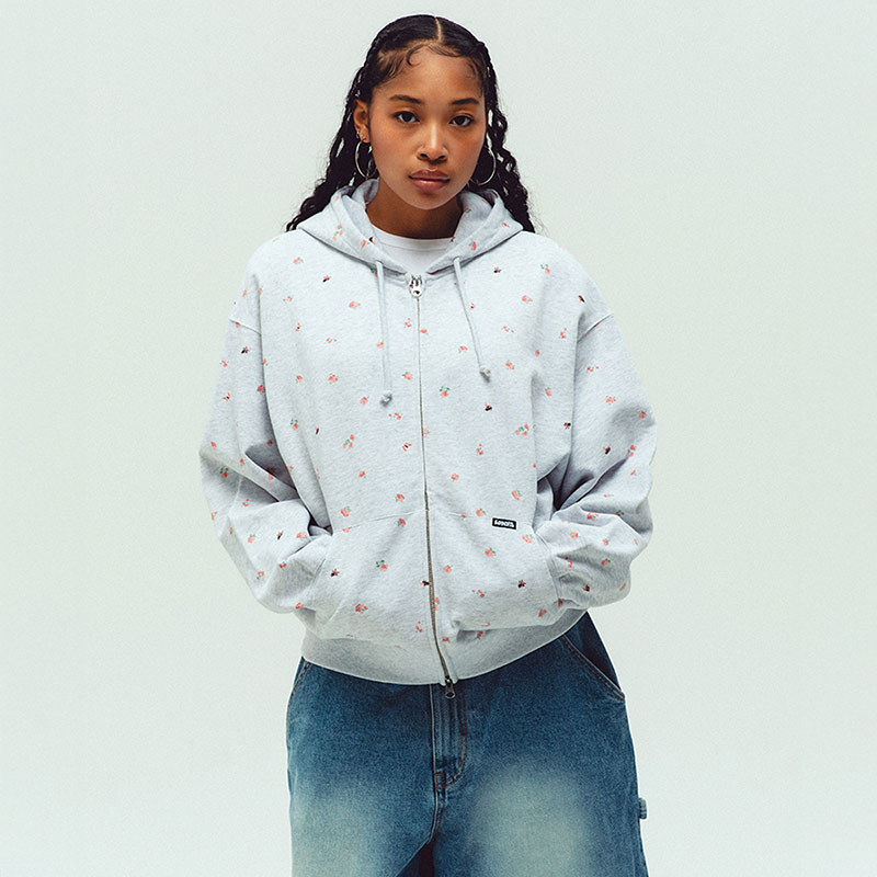 WKNDRS(ウィーケンダーズ)/ FLORAL ZIP-UP HOODIE -2.COLOR-