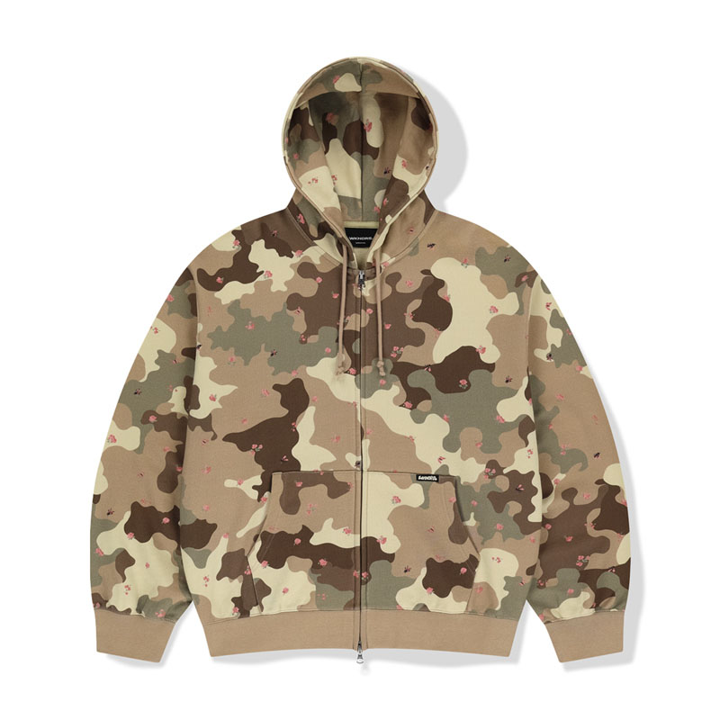 WKNDRS(ウィーケンダーズ)/ FLORAL ZIP-UP HOODIE -2.COLOR-(CAMO)