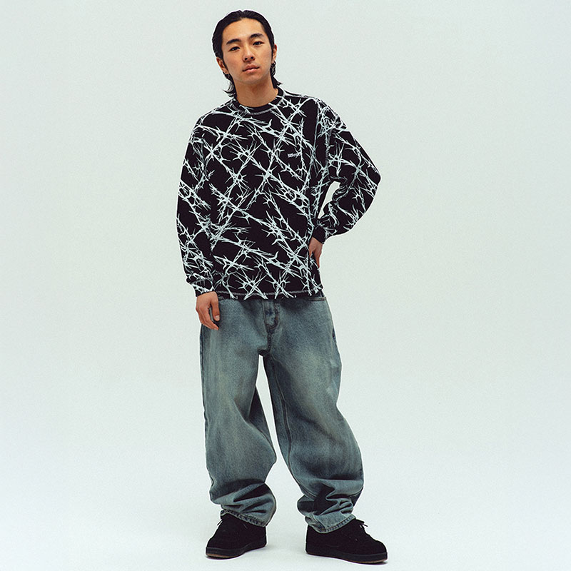 WKNDRS(ウィーケンダーズ)/ THORNS LS T-SHIRT -2.COLOR-