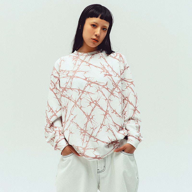 WKNDRS(ウィーケンダーズ)/ THORNS LS T-SHIRT -2.COLOR-