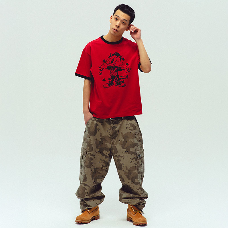 WKNDRS(ウィーケンダーズ)/ CAT RINGER T-SHIRT -2.COLOR-