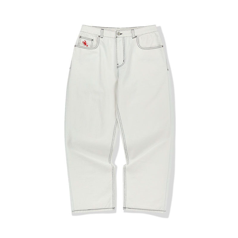 WKNDRS(ウィーケンダーズ)/ SCORPION BAGGY DENIM PANTS -WHITE-