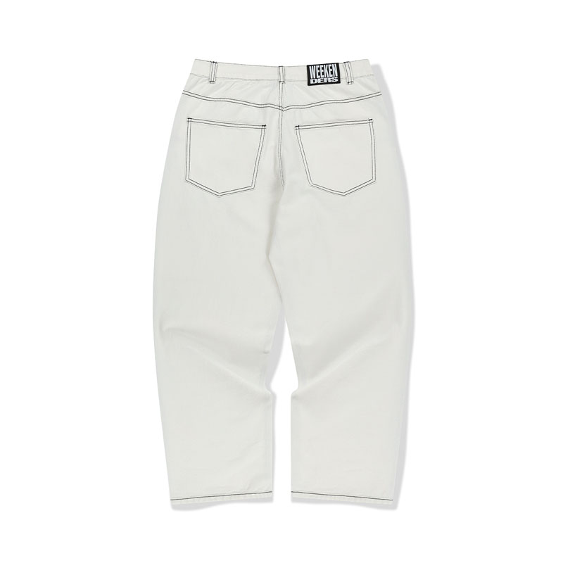 WKNDRS(ウィーケンダーズ)/ SCORPION BAGGY DENIM PANTS -WHITE-