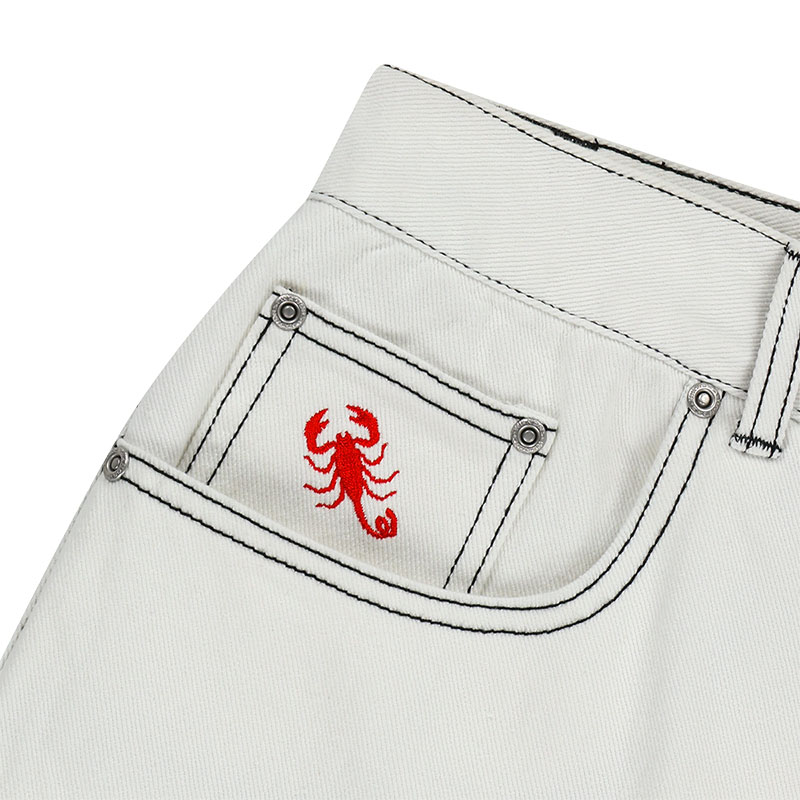 WKNDRS(ウィーケンダーズ)/ SCORPION BAGGY DENIM PANTS -WHITE-