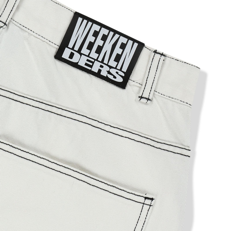 WKNDRS(ウィーケンダーズ)/ SCORPION BAGGY DENIM PANTS -WHITE-