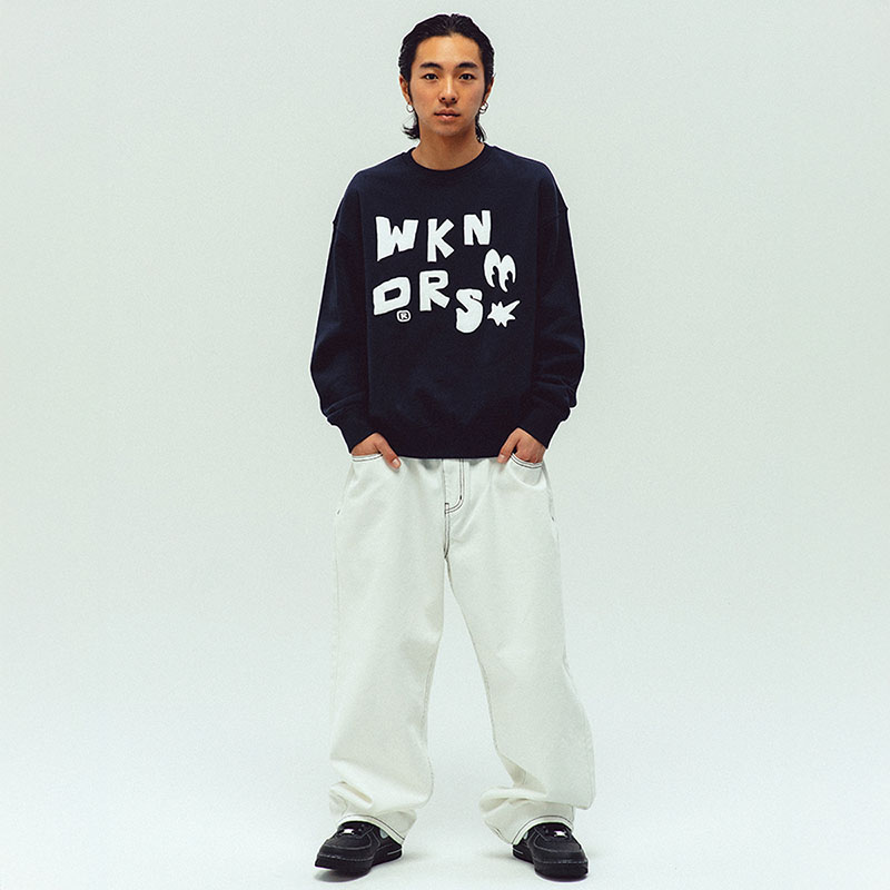 WKNDRS(ウィーケンダーズ)/ SCORPION BAGGY DENIM PANTS -WHITE-