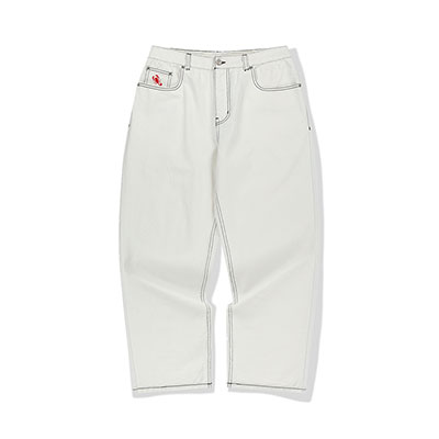 WKNDRS(ウィーケンダーズ)/ SCORPION BAGGY DENIM PANTS -WHITE-