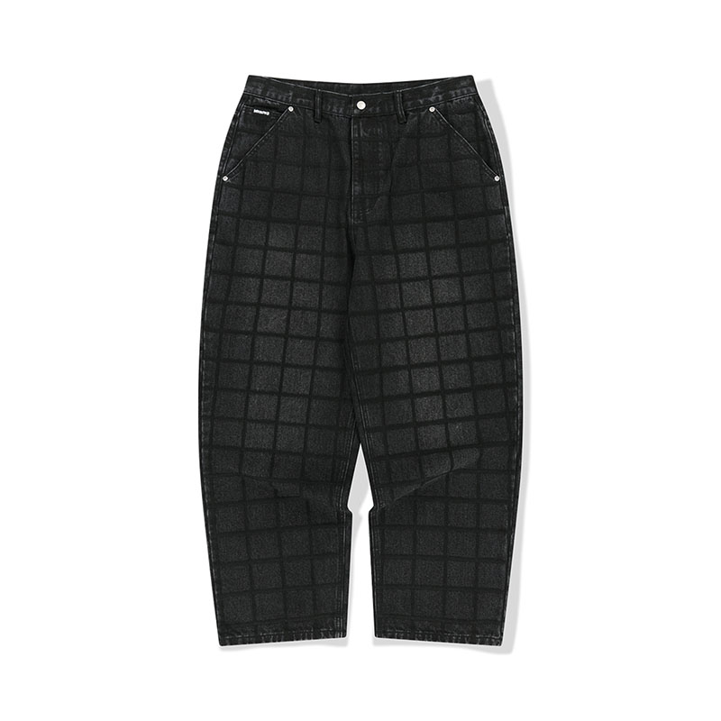 WKNDRS(ウィーケンダーズ)/ ZIGZAG STITCHED DENIM PANTS -GREY-