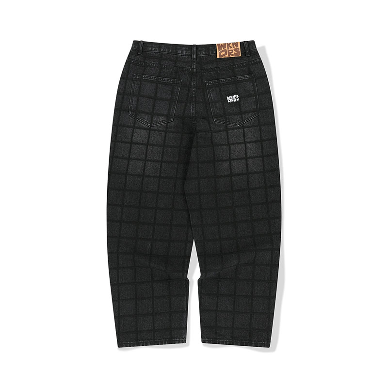 WKNDRS(ウィーケンダーズ)/ ZIGZAG STITCHED DENIM PANTS -GREY-