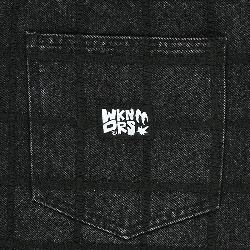 WKNDRS(ウィーケンダーズ)/ ZIGZAG STITCHED DENIM PANTS -GREY-