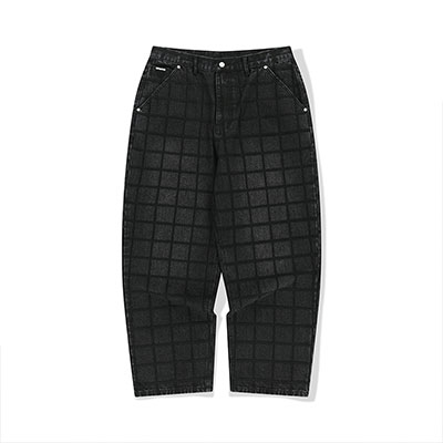 WKNDRS(ウィーケンダーズ)/ ZIGZAG STITCHED DENIM PANTS -GREY-