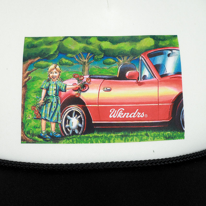 WKNDRS(ウィーケンダーズ)/ WEEKEND TRUCKER CAP -BLACK-
