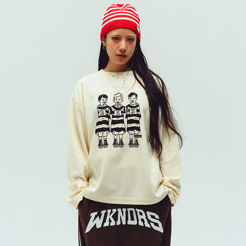 WKNDRS(ウィーケンダーズ)/ STRIPED BEANIE -2.COLOR-