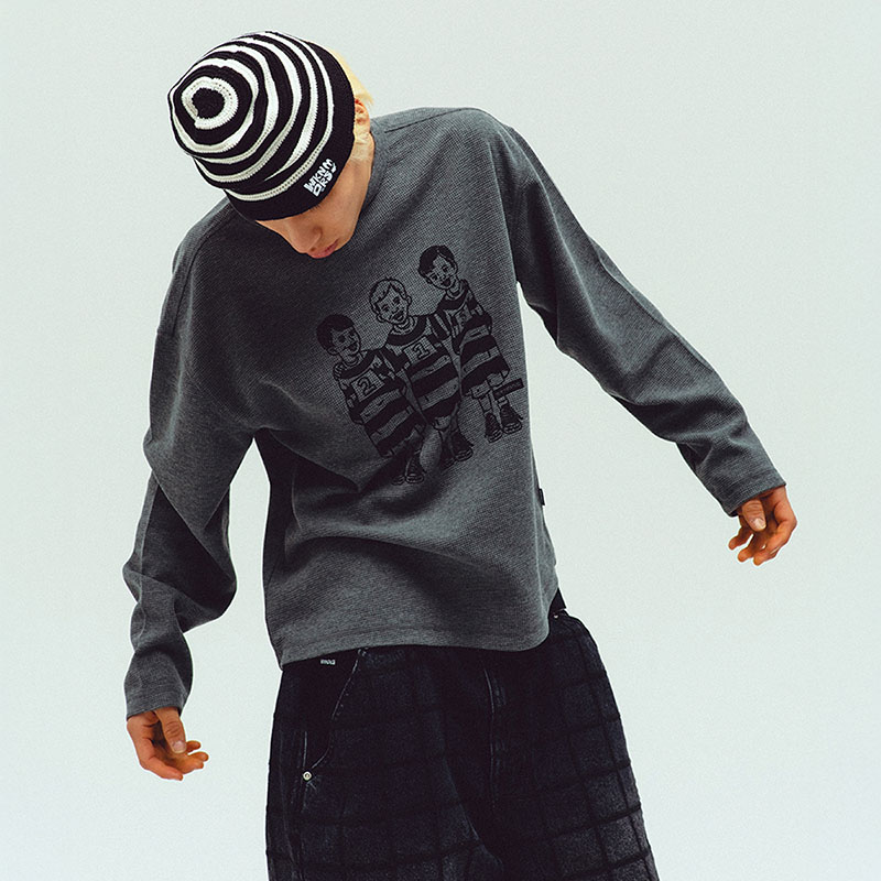 WKNDRS(ウィーケンダーズ)/ STRIPED BEANIE -2.COLOR-